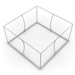 Square Single Sided Hanging Banner Square Single Sided Hanging Banner