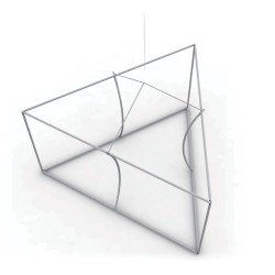 Triangle Single Sided Hanging Banner