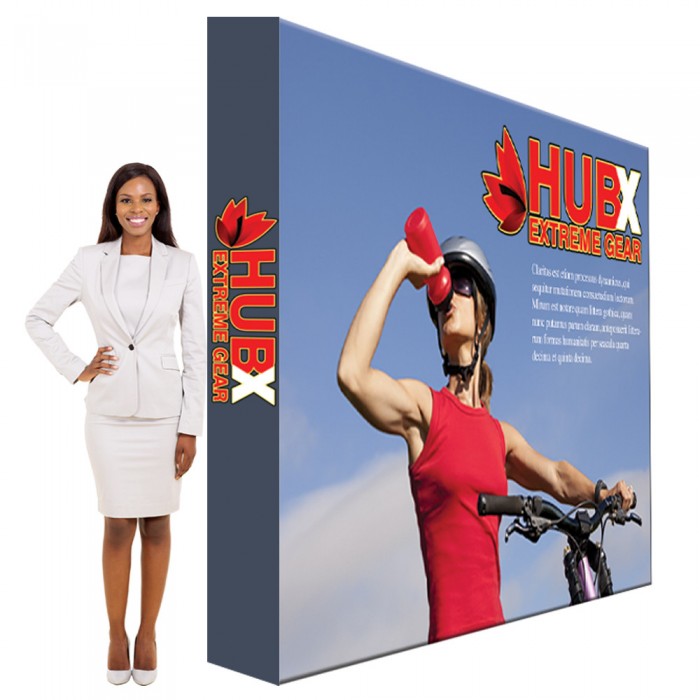 10 ft. RPL Fabric Pop Up Display - 89"h Straight Graphic Package